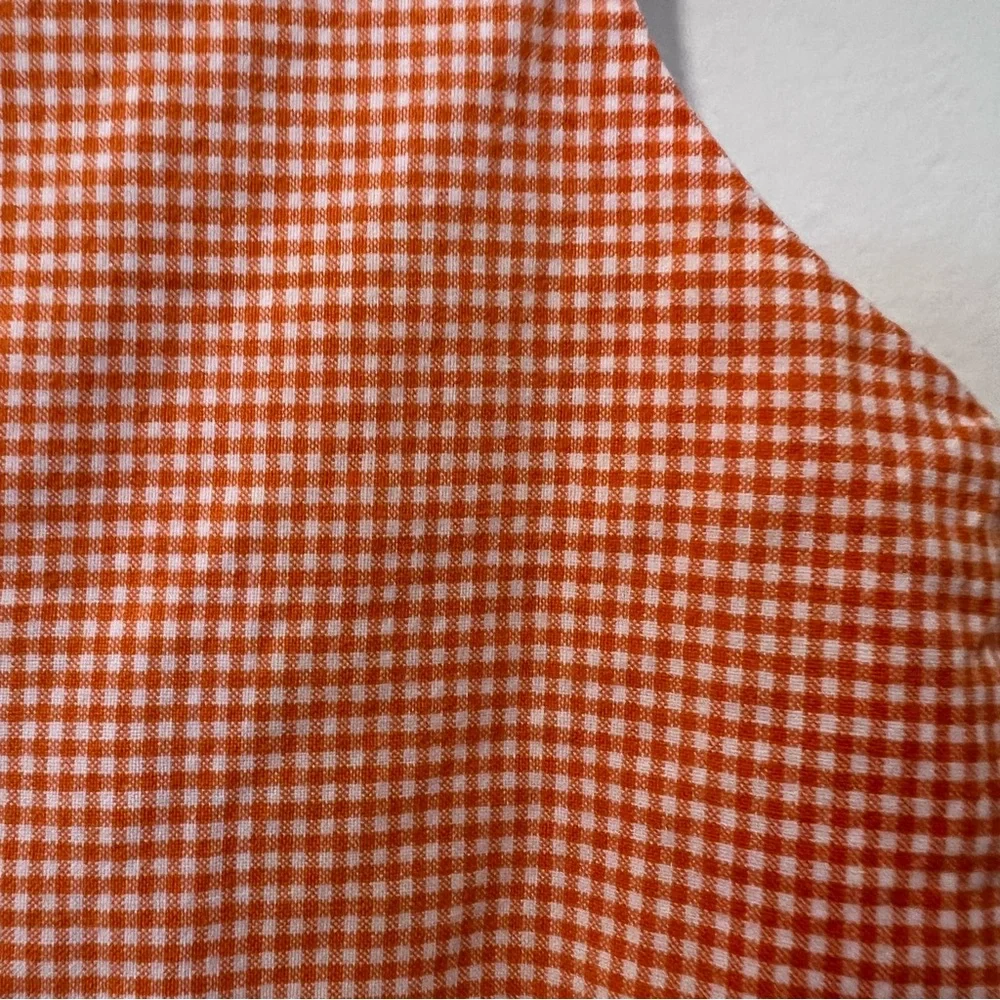Orange Gingham Pumpkin Truck Overalls